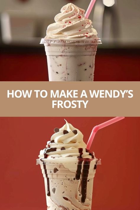 HOW TO MAKE A WENDY’S FROSTY How To Make Wendy’s Frosty’s, Wendy’s Frosty, Homemade Wendy's Frosty Recipe, Wendy's Frosty Recipe, Low Cal Drinks, Wendys Frosty Recipe, Wendy's Frosty, Sharing With Friends, Wendys Frosty