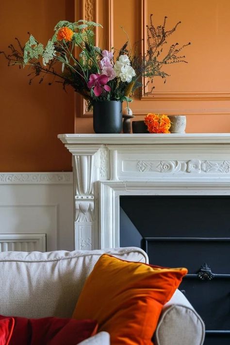 How To Decorate A Niche Above The Fireplace: Focal Point Ideas Wall Niche Above Fireplace, Niche Above Fireplace, Mantelpiece Styling, Fireplace Focal Point, Above Fireplace Ideas, Above Fireplace Decor, Recessed Wall Niche, Wall Cutout, Above The Fireplace