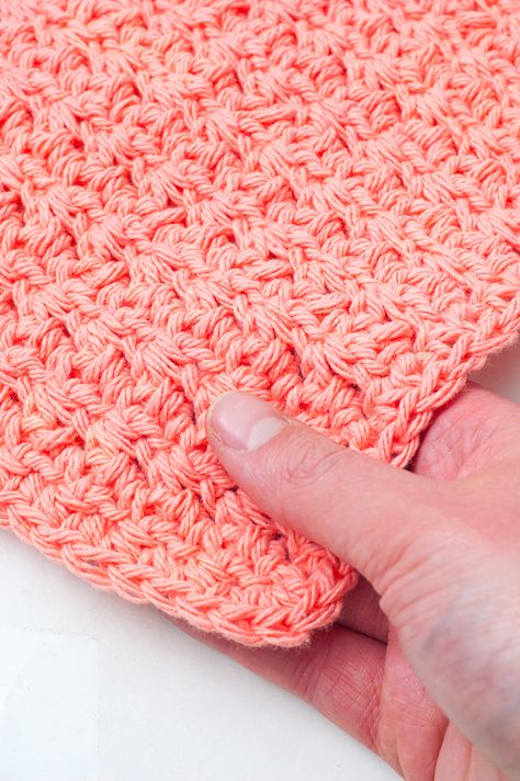 Washcloth Crochet Pattern, Crochet Washcloth Free Pattern, Crochet Washcloth Free, Crochet Dish Cloth Free Pattern, Dishcloth Patterns Free, Crochet Washcloth Pattern, Facial Cloths, Textured Crochet, Design Kitchen Ideas