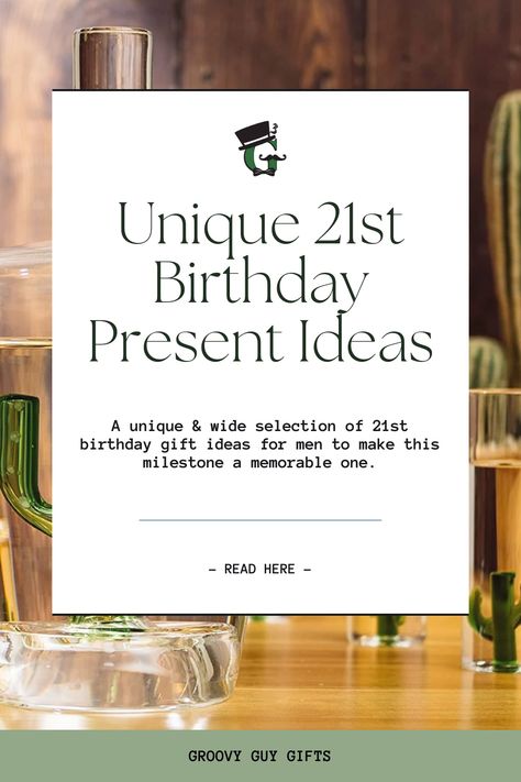 It's that age when he's a full adult but still part of him stays a kid at heart. Make his landmark birthday extra special with unique gifts for 21 year old men from Groovy Guy Gifts. Explore our best gifts for men that combine practicality and style - perfect to wear or display in his own place or office! Shop now for the perfect gift and be sure that your recipient will be proudly telling his friends about you. #giftsformen #bestgiftsformen 21 Year Old Gift Ideas, Male 21st Birthday Ideas Gift, Men’s 21st Birthday Present, Men’s 21st Birthday Gift, Guy 21st Birthday Ideas Gift, 21st Gift Ideas For Guys, Boys 21st Birthday Gift Ideas, 21 Year Old Birthday Gifts For Guys, 21st Bday Gift Ideas For Guys