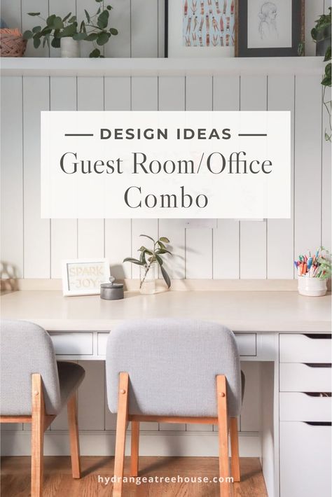 "ikea guest room office ideas | room tour of my guest bedroom and home office combination. I share ideas on how to design a multipurpose spare room, especially if it is small! Hope you get some helpful guest bedroom office ideas to design your own spare room. This multipurpose room makeover is a complete DIY, and I used a lot of Ikea products and furniture to make this guest room office combo functional and affordable." Ikea Guest Room, Guest Bedroom Office Ideas, Multipurpose Guest Room, Bedroom Office Combo, Spare Room Office, Guest Room Office Combo, Spare Bedroom Office, Guest Bedroom Home Office, Home Office For Men