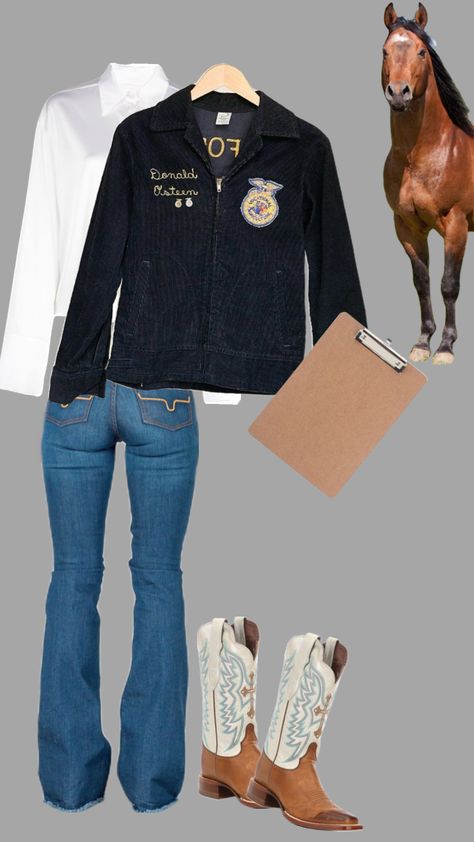 #Ffa#horsejudging Ffa Outfits, Country Style Outfits, Ffa, Country Outfits, Cute Fits, Cute Outfits, Fashion Outfits, How To Wear, Clothes