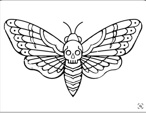 Deathshead Moth Tattoo Design, Moth Outline Tattoo, Moth Tattoo Outline, Moth Tattoo Stencil, Brenda Tattoo, Tattoos Stencils Outline, Venom Tattoos, Traditional Moth Tattoo, Traditional Tattoo Black And White