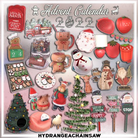 Christmas Advent Calendar 🎄🎁� - The Sims 4 Download - SimsFinds.com Sims 4 Seasons, Sims 3 Custom Content, Advent Calendar 2022, Christmas Furniture, Muebles Sims 4 Cc, Sims Packs, Free Sims 4, Calendar 2022, The Sims 3