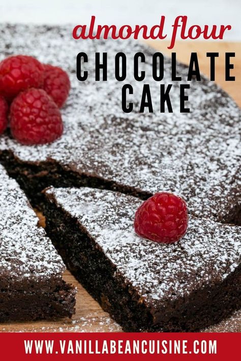 Almond Flour Chocolate Cake, Almond Flour Desserts, Glutenfri Baking, Almond Flour Cakes, Patisserie Sans Gluten, Gluten Free Chocolate Cake, Dessert Sans Gluten, Almond Flour Recipes, Gluten Free Cake