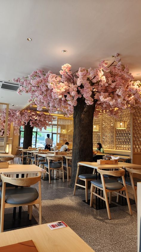 A japanese resto interior. Love the sakura tree inside Sakura Tree, Architecture Drawing Art, Japanese Interior, Drawing Art, Architecture Drawing, Mood Board, Art Drawings, Interior Design, Architecture