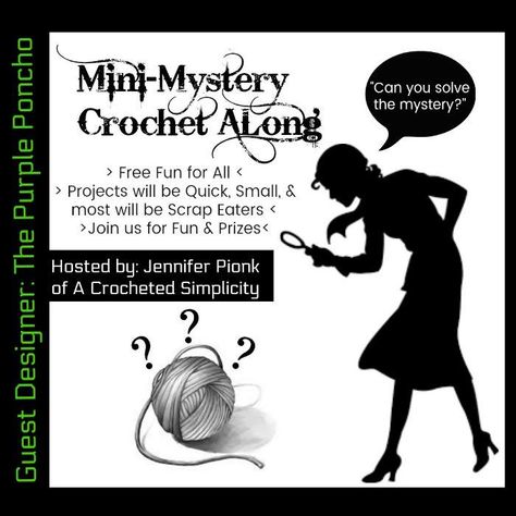 Mini-Mystery Crochet Along 2020 Mystery Crochet, Coasters Crochet, Quick Crochet Projects, Crochet Videos Tutorials, Crochet Summer, Quick Crochet, Lion Brand Yarn, Modern Crochet, Basic Crochet Stitches