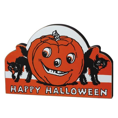 $17 - 2020 Retro Halloween Decorations, Happy Halloween Signs, Casa Halloween, Halloween Retro, Orange Wood, Halloween Store, Vintage Halloween Decorations, Pumpkin Halloween Decorations, Retro Sign