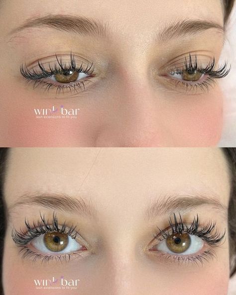 Wink Bar on Instagram: "Would you believe us if we told you these are lash extensions? They look like her own lashes - she's so pretty we're cryingg 😭 At w;nk bar, we're so obsessed with your own beauty that we place our lashes to fit your own eye shape 🥰 They're lash extensions made to fit—you💜 P.S. phew😮‍💨 Can we just appreciate the placement of each lash🤌 S/O to our amazing lash artist @lynnezzz17 Lash Style: Custom set - Hybrid Lash Artist: Lin✨ Let us make your eyes pop! Book your app Evening Eye Makeup, Botox Lips, Pop Book, Lashes Fake Eyelashes, She's So Pretty, Make Your Eyes Pop, Lash Style, Eyelash Extensions Styles, Perfect Eyelashes