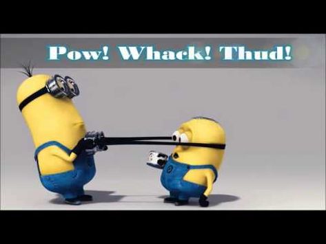 Onomatopoeia creative project - YouTube Good Morning Funny Quotes, Morning Funny Quotes, Cute Minions Wallpaper, Minion Photos, Minion Face, Minions Images, Minion Gif, Happy Birthday Minions, Funny Minion Pictures