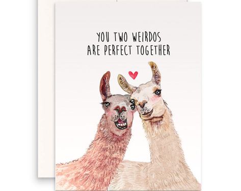 Handmade Greeting Cards Custom Portrait Paintings by LiyanaStudio Funny Easter Cards, Animal Wedding, Funny Wedding Cards, Engagement Congratulations, Custom Portrait Painting, Funny Anniversary, Funny Llama, Congratulations Cards, Berkeley California