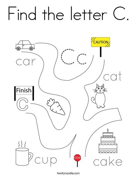 Find The Letter C Worksheet, Letter C Worksheet, Jolly Phonics Printable, C Worksheet, Letter C Coloring Pages, Letter C Activities, English Primary School, Abc Activity, English Activity