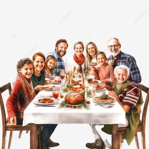 extended family at dining table for christmas dinner in house family food family meal extended fam Family Dinner Pictures, Table For Christmas Dinner, Extended Family Pictures, Table For Christmas, House Png, Family Png, Family Clipart, House Family, Beautiful Morning Messages