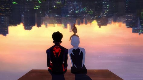 Miles Morales And Gwen Stacy Wallpaper, Miles Morales And Gwen, Gwen Spiderman, Spiderman And Spider Gwen, Live Wallpaper For Pc, 1366x768 Wallpaper Hd, Chill Wallpaper, Miles Morales Spiderman, Across The Spider Verse