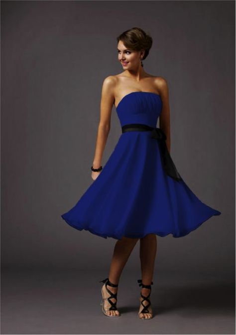 Royal blue bridesmaid dress Dark Purple Bridesmaid Dresses, Royal Blue Bridesmaids, Moda Medieval, Royal Blue Bridesmaid Dresses, Purple Bridesmaid Dress, You Are My Moon, Purple Bridesmaid, Purple Cocktail Dress, Chiffon Cocktail Dress