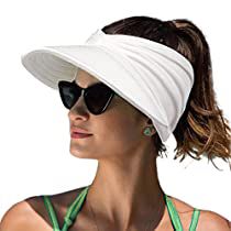 Check this out on Amazon Womens Visor, Sun Visor Hat, Wide Brim Sun Hat, Ponytail Hat, Sun Cap, Sun Protection Hat, Sun Hats For Women, Visor Hats, Great Women