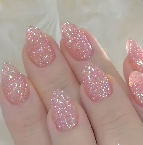 Aurora Sleeping Beauty Nails, Sleeping Beauty Nails, Sleeping Beauty Wedding, Fake Nails Designs, Pink Glitter Nails, Isnt She Lovely, Pretty Nail Art Designs, 2000s Movies, Pretty Nail Art