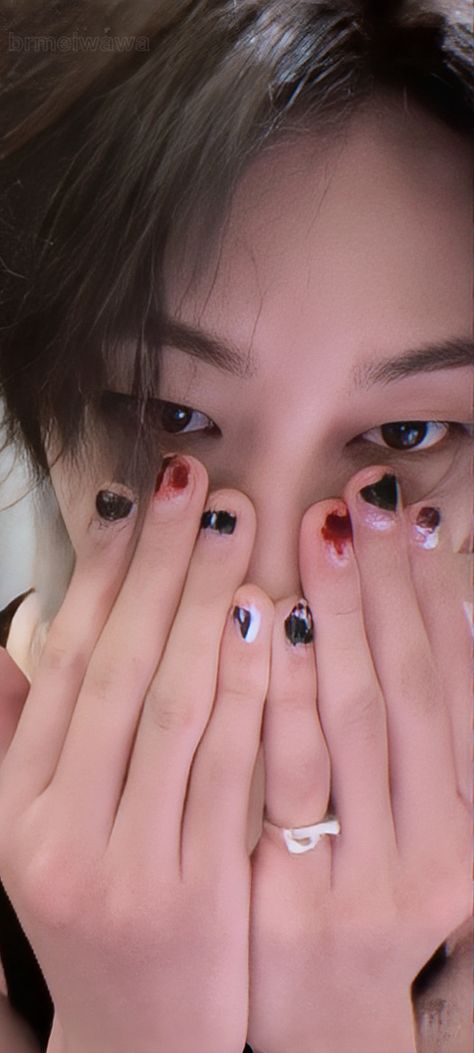 Minghao Nails, The8 Nails, Svt The8, Seventeen Minghao, Xu Minghao, Seventeen The8, Cat Eye Nails, Seventeen Wallpapers, Seventeen Album