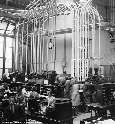 Pneumatic: A scene inside a telegraph offices where 50 million letters passed  every year. The pneumatic pressure tubes are visible which carry messages to and from post offices Pneumatic Tube System, Tube Art, Pneumatic Tube, System Architecture, Systems Art, Tube Station, Elon Musk, Post Office, Architectural Inspiration