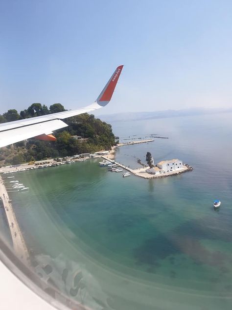 Corfu Greece Aesthetic, Corfu Airport, Plane Landing, Corfu Town, Greek Isles, Corfu Greece, Venice Italy Travel, 2023 Vision, Greece Islands