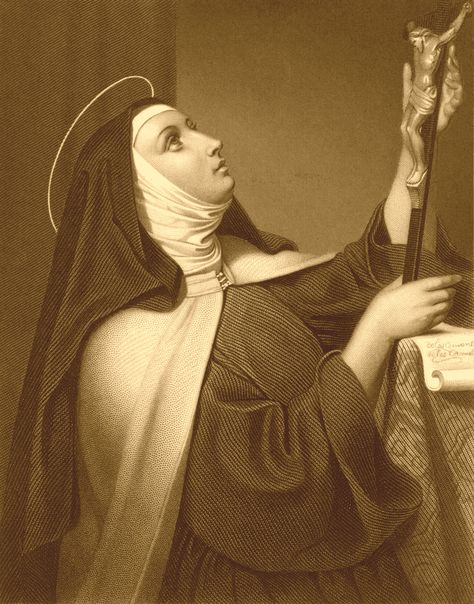 Teresa of Avila: Medieval Saint and Reformer, Doctor of the Church St Theresa Of Avila, Carmelite Saints, Roman Catholic Art, Saint Teresa Of Avila, Teresa Of Avila, Profile Portrait, St Teresa, Saint Teresa, Christian Post