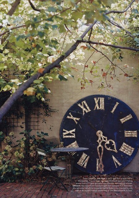 Big Wall Clocks - Foter Giant Garden, Courtyard Wall, Garden Clocks, Clock Work, Oversized Clocks, Big Clocks, Tulip Tree, Big Wall Clocks, Enclosed Porch