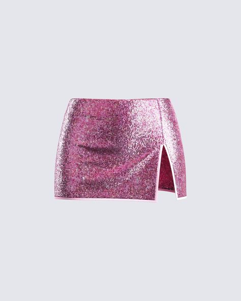 Bring the party wherever you go in this pink, sparkly mini skirt 🎊 You'll never fail to leave a lasting impression 😉 Sparkly Mini Skirt, Pink Sequin Skirt, Sparkly Skirt, Sparkly Outfits, Future Of Fashion, Catty Noir, Pink Mini Skirt, Welcome To The Future, Building An Empire