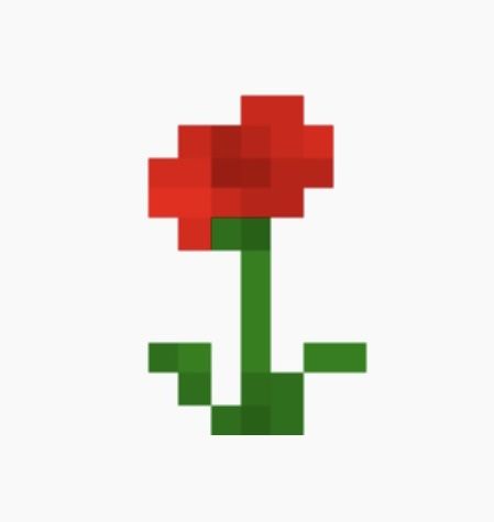 Minecraft Tulip, Minecraft Rose, Minecraft Flowers Pixel Art, Rose Pixel Art, Pixelart Minecraft, Flower Minecraft, Minecraft Flowers, Minecraft Items, Skateboard Art Design