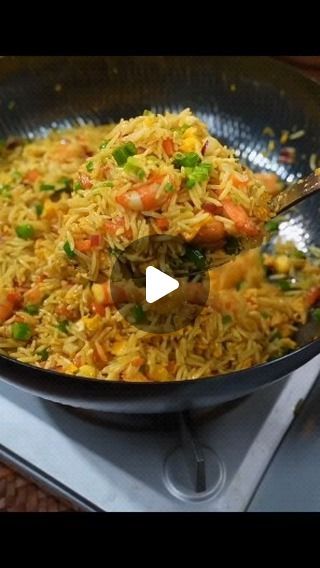 Recipe For Fried Rice, Fried Rice With Shrimp, Rice With Shrimp, Cooked Shrimp, Egg Fried Rice, Arroz Frito, Diner Recept, Shrimp Fried Rice, Cooked Rice