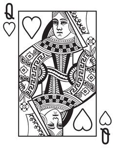 Lain Art, Playing Card Crafts, Playing Card Tattoos, Queen Of Hearts Tattoo, Queen Of Hearts Card, Bicycle Tattoo, Hearts Playing Cards, Office Canvas, Playing Cards Art