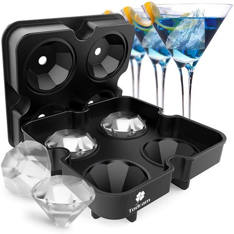 Diamond Ice Cube Tray, Ice Cube Tray Molds, Plastic Ice Cubes, Sphere Ice, Silicone Ice Molds, Silicone Ice Trays, Whiskey Cocktail, Ice Storage, Diy Ice Cream