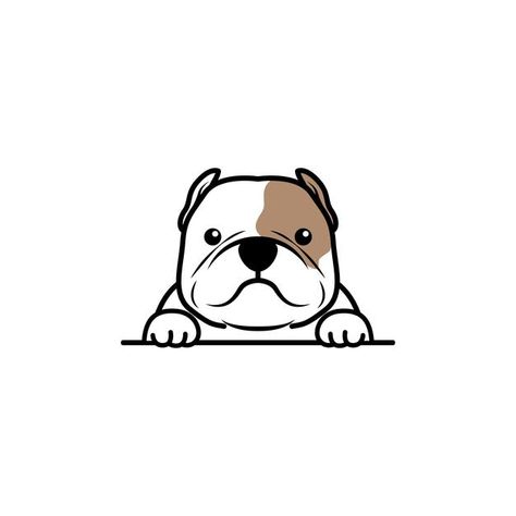 Cute american bully dog cartoon, vector ... | Premium Vector #Freepik #vector #background #logo #label #baby Cute French Bulldog Puppy, Cute Pitbull Puppies, French Bulldog Cartoon, American Bully Dog, Paw Cartoon, Cute German Shepherd Puppies, Dog Pitbull, Cute Beagles, Dog Cartoon