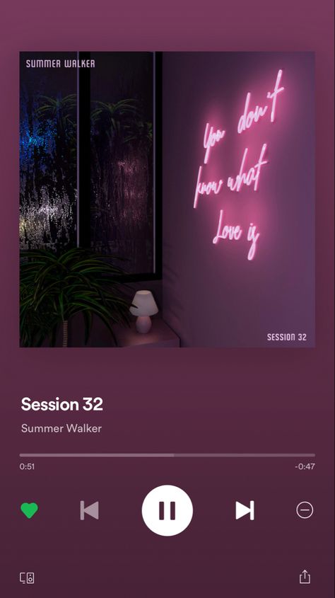 Session 32, Summer Walker, What Is Love, Love Letters, Songs