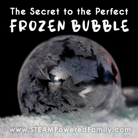 Freezing Bubbles, Winter Stem Challenges, Frozen Bubble, Bubble Mixture, Winter Stem, Winter Stem Activities, Winter Science Experiments, Ice Bubble, Frozen Bubbles