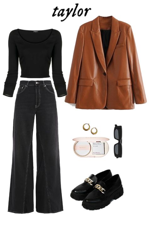 Taylor Swift Inspired Outfits Casual, Ig Outfit Ideas, Harry Styles Outfits Inspiration, Swift Outfits, Birthday 2023, Harry Styles Outfit, Taylor Outfits, Taylor Swift Outfits, Black Wide Leg Pants