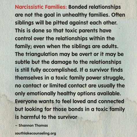 a narcissistic mother's favorite weapon...triangulation. maternal narcissism Narcissistic Family, Antisocial Personality, Everyone Has A Story, Toxic Parents, Narcissistic Parent, Narcissistic Mother, Toxic Family, Halloween Contacts, Narcissistic Behavior