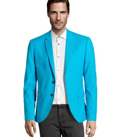 Turquoise blazer Bright Blazer, Turquoise Blazer, Light Blue Blazer, Men's Outfits, List Ideas, Christmas List, Online Fashion, Men's Blazer, Trendy Outfits