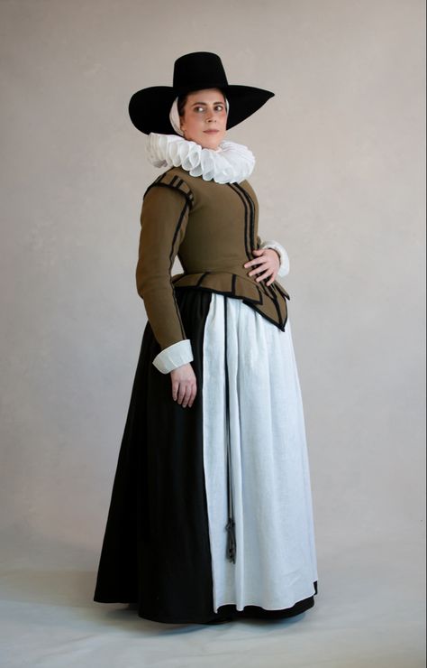 17th Century Fashion Women, Patron Costume, 1600s Clothing, 17 Century Fashion, 1600s Fashion, Dutch Clothing, 17th Century Clothing, Medieval Hats, 1700 Fashion