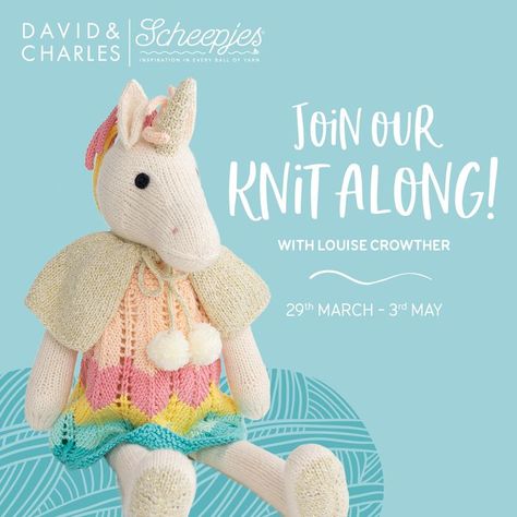 Join our free knit along and make Ella the Unicorn! 🦄😍 Baby Hoodie, Unicorn Pattern, Knitted Animals, Christmas Party Food, Soft Rose, Baby Panda, The Unicorn, Crochet Kit, Moon Stone