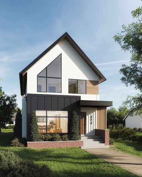 Scandinavian House Design Exterior, Scandinavian Exterior House, Scandinavian House Exterior, Scandinavian Exterior, Scandinavian House Design, Scandinavian Modern House, Scandinavian Exterior Design, Bloomfield Homes, Architectural Drafting