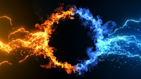 Fire And Ice Art, Fire And Ice Wallpaper, Group Background, Creative Logo Design Art, Ombre Wallpaper Iphone, Ice Party, Fire Photo, Space Art Gallery, Kartu Remi