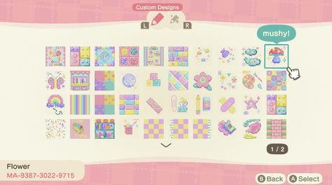 Acnh Pastel Path Codes, Acnh Seventeen Designs, Acnh Kidcore Items, Kidcore Flag Acnh, Acnh Kidcore Custom Designs, Y2k Acnh Codes, Pastel Kidcore Animal Crossing, Pastel Codes Acnh, Acnh Pastel Kidcore Codes