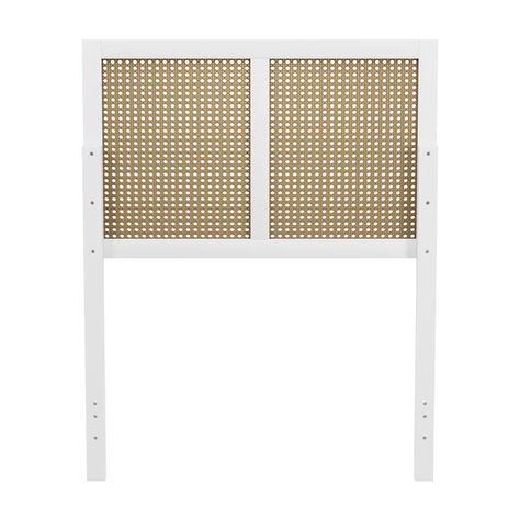 Sowers Panel Headboard Cane Panel, Wall Mounted Headboards, Upholstered Wall Panels, Wicker Headboard, Caned Headboard, Twin Headboard, White Headboard, Hillsdale Furniture, Padded Headboard