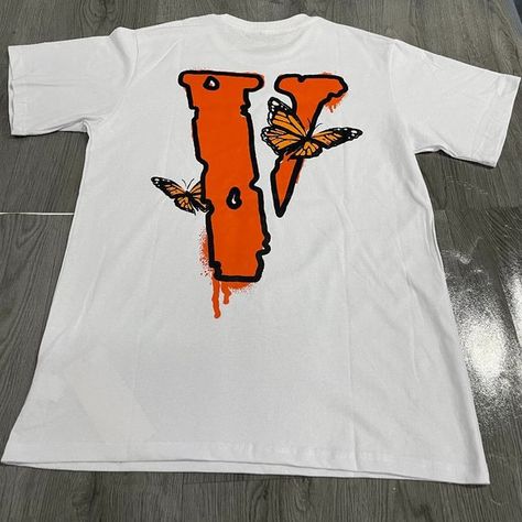 Vlone Butterfly T-shirt V Lone T Shirt, Vlone Butterfly, V Lone, Vlone Logo, Butterfly T Shirt, Brand Ideas, Monarch Butterflies, Swag Shoes, Ulzzang Fashion