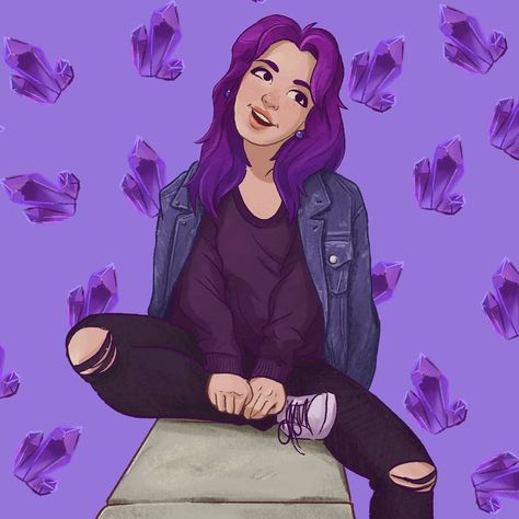 Stardew Valley art > Abigail > Amethyst | chuckmp Stardew Valley Art, Stardew Valley Fanart, Stardew Valley, Star Citizen, Animal Crossing, Game Art, Video Games, Wallpapers, Fan Art