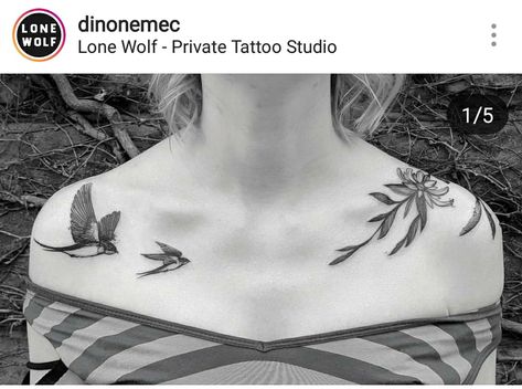 Bird Tattoo Chest, Tattoo Chest, Sparrow Tattoo, Finger Tattoo For Women, Bone Tattoos, Tattoo Zeichnungen, Incredible Tattoos, Bird Tattoo, Collar Bone Tattoo