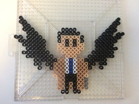 Supernatural Castiel perler pattern - wings and sword! Supernatural Perler Beads, Supernatural Perler Beads Pattern, Supernatural Pixel Art, Good Omens Perler Beads, Mcr Perler Bead Patterns, Svddendeath Perler, Fullmetal Alchemist Perler Beads, Skyrim Perler Beads, Supernatural Castiel