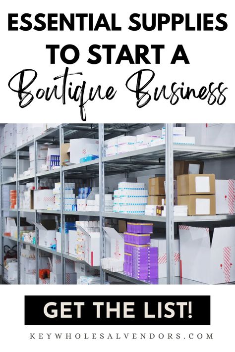 Dive into our guide Essential Supplies for Launching a Successful Online Boutique"! Discover essential tools, top-notch supplies, and insider tips to build a thriving online boutique from the ground up. Don't let your dreams stay dreams - make them your beautiful business reality. Let's start this exciting journey together. How To Start A Small Boutique Business, Decorating A Boutique, Boutique Inventory Organization, Start Online Boutique, Online Boutique Storage Ideas, Starting Online Boutique, Boutique Ideas Display Small Spaces, How To Start An Online Boutique, How To Start A Boutique Business