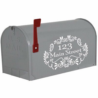 Doorstep Decor, Address Decals, Diy Vinyl Projects, Personalized Mailbox, Magnetic Mailbox Covers, Mailbox Design, Mailbox Decals, Mailbox Post, Mailbox Covers