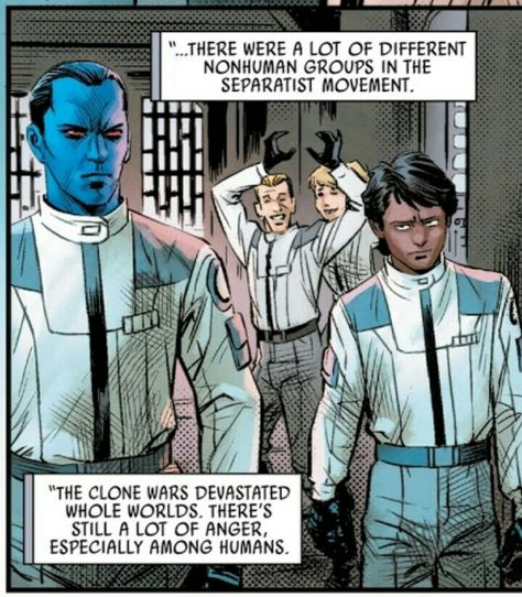 Eli vanto and Thrawn Thrawn Comic, Eli Vanto, Blue Da Ba Dee, Grand Admiral Thrawn, Star Wars Love, Original Trilogy, Star Wars Ships, Jojo Memes, Star Wars Movie